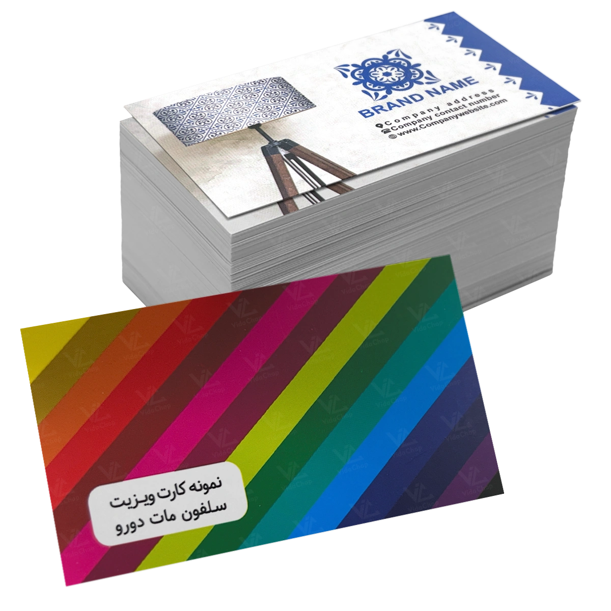 کارت ویزیت سلفون مات