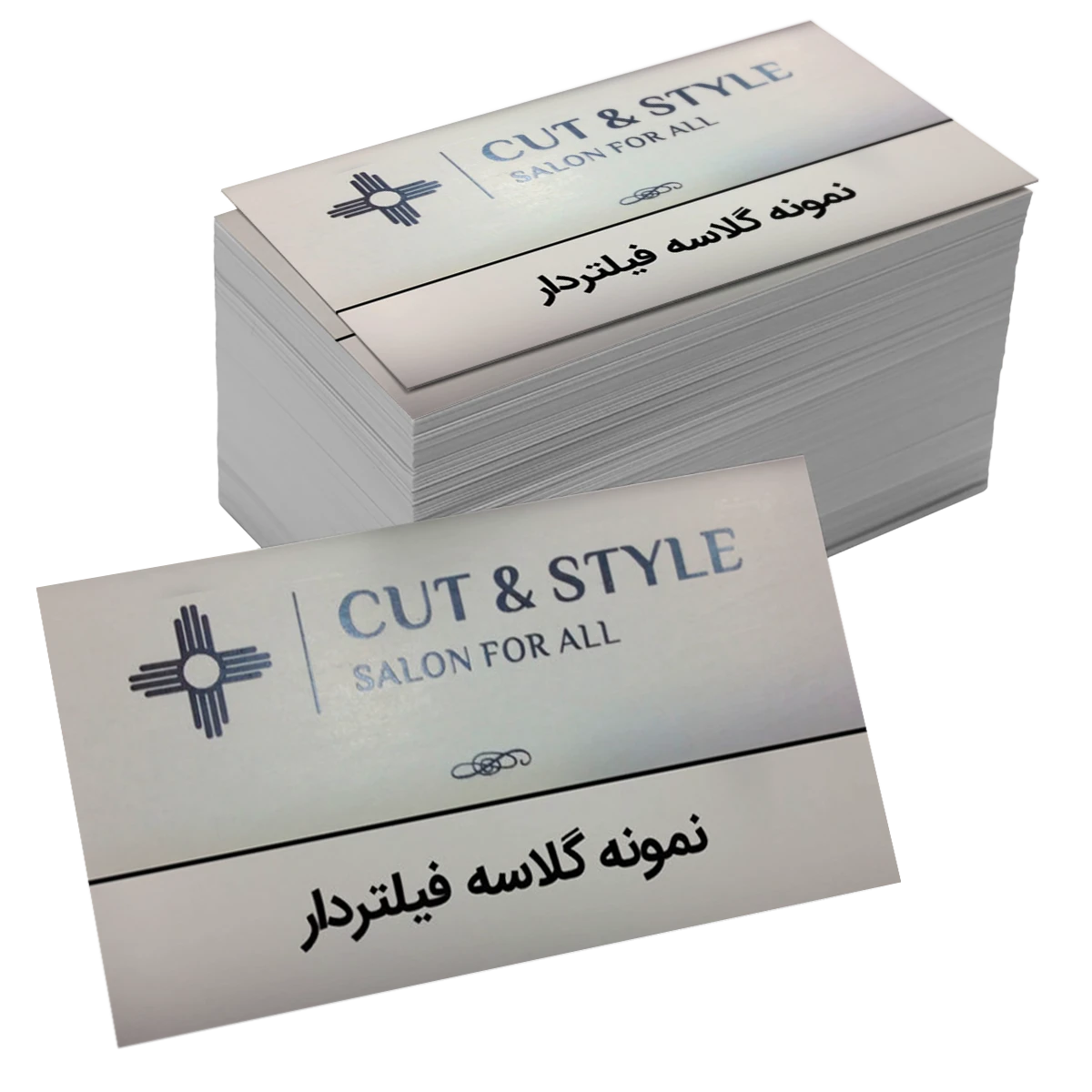 کارت ویزیت گلاسه فیلتردار
